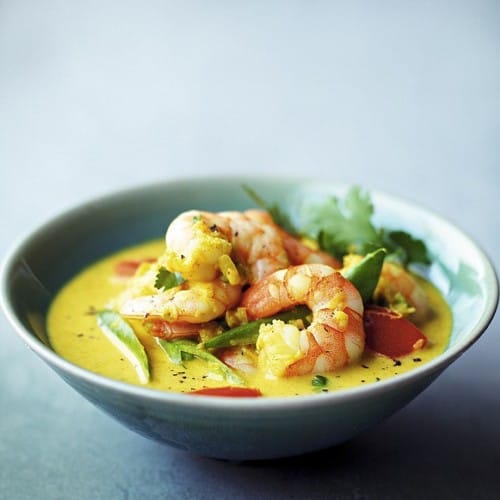 Gambas au curry Madras